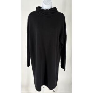 GAP Black Turtleneck Sweater Dress Long Sleeve Relaxed Fit